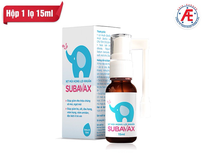 XỊT MŨI HỌNG LỢI KHUẨN SUBAVAX